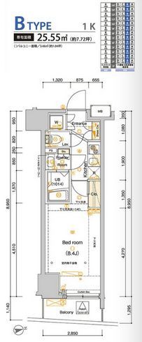 アルテシモアルド 7階 間取り図