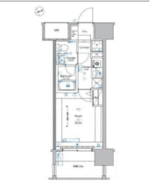 シーフォレシティ芝浦 3階 間取り図