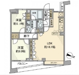 パークホームズ目黒ザレジデンス 10階 間取り図