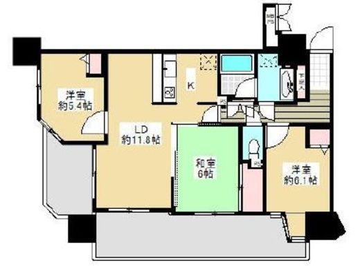 ライオンズマンション高輪 10階 間取り図