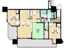 ライオンズマンション高輪 10階 間取り図