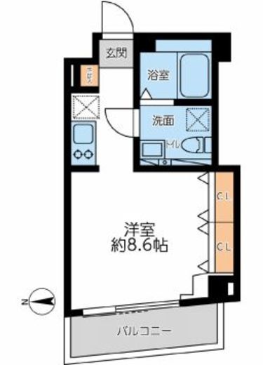 グランカーサ馬込1 402 間取り図