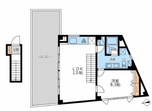 グランカーサ馬込1 701 間取り図