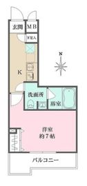 ミュプレ梅丘 116 間取り図