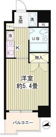 フォレスタ御苑前 304 間取り図