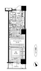 グローリオタワー巣鴨 6階 間取り図