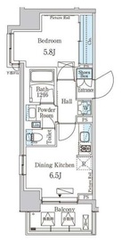 パークアクシス門前仲町イースト 606 間取り図