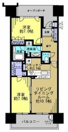 東京フロントコート 7階 間取り図