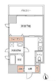 ハイツグレース 206 間取り図