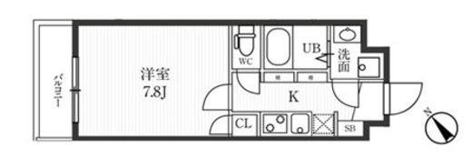 新宿夏目坂コート 102 間取り図