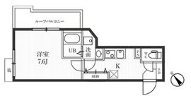 新宿夏目坂コート 402 間取り図