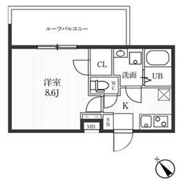 新宿夏目坂コート 403 間取り図