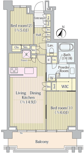 パークホームズ駒沢大学 4階 間取り図