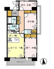 ロイヤルパークス西新井 1021 間取り図