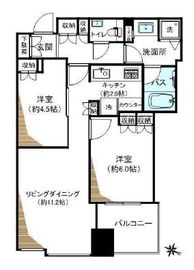 大崎ウエストシティタワーズ ウエスト 7階 間取り図