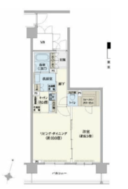 リージア経堂テラスガーデン 612 間取り図