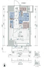 エステムコート亀戸東京イースト 2階 間取り図