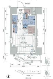 エステムコート亀戸東京イースト 3階 間取り図