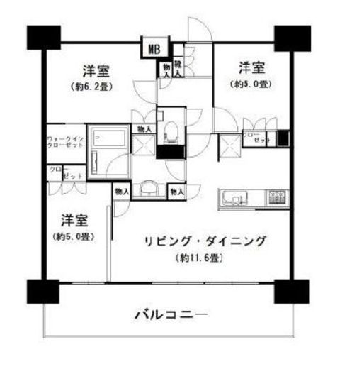 リビオレゾン東陽町ステーションプレミア 10階 間取り図