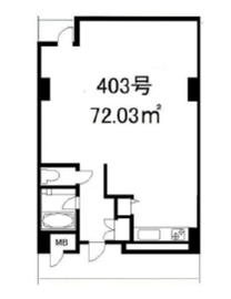 ヒューリック銀座ウォールビル 403 間取り図