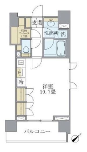LaSante千駄木 (ラサンテ千駄木) 1005 間取り図