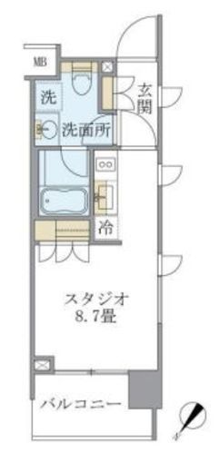 LaSante千駄木 (ラサンテ千駄木) 201 間取り図