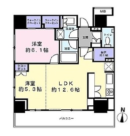パークリュクス西新宿 3階 間取り図