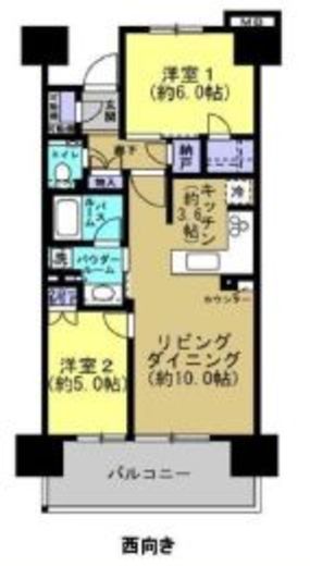 プレミスト有明ガーデンズ 13階 間取り図
