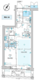 日本橋浜町ダイヤレジデンス 10階 間取り図