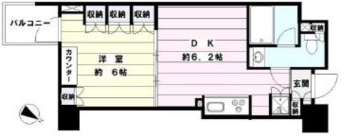 クオリア銀座 4階 間取り図