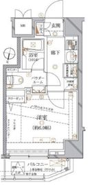 レアライズ代々木上原 404 間取り図