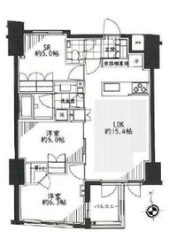 オープンレジデンシア四谷 2階 間取り図