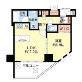 ミオカステーロ日本橋横山町 12階 間取り図
