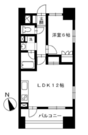 ロータス神楽坂 5階 間取り図