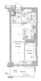 プレシス東神田 8階 間取り図