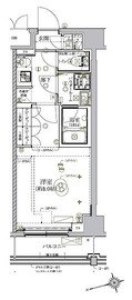 リルシア北新宿 104 間取り図