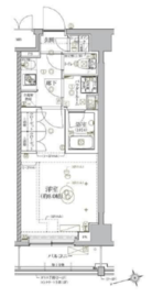 リルシア北新宿 204 間取り図