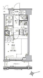 リルシア北新宿 210 間取り図