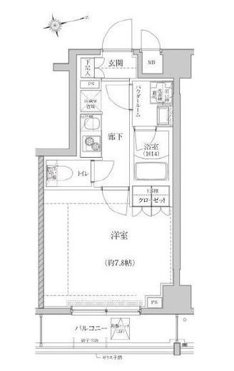 リルシア北新宿 312 間取り図