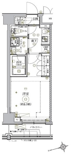 リルシア北新宿 403 間取り図