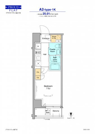 プラウドフラット森下4 202 間取り図