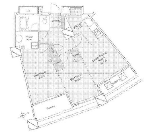 ベラカーサ南池袋 2202 間取り図