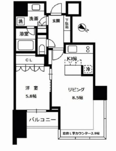 THE ROPPONGI TOKYO CLUB RESIDENCE 17階 間取り図