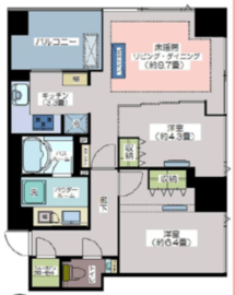 シティタワー池袋ウエストゲート 9階 間取り図