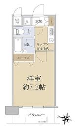 パレステュディオ赤坂 7階 間取り図
