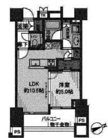 グランドメゾン四谷 2階 間取り図