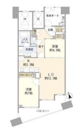 ライオンズスクエア小石川後楽園 7階 間取り図