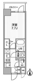 ディームス東陽町2 309 間取り図