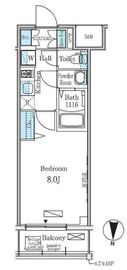 ディームス東陽町2 302 間取り図