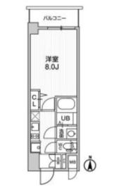 ディームス東陽町2 204 間取り図